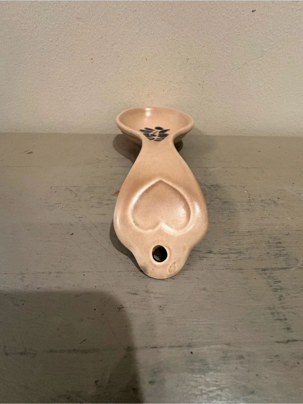 VTG Pfaltzgraff Folk Art Stoneware Spoon Rest